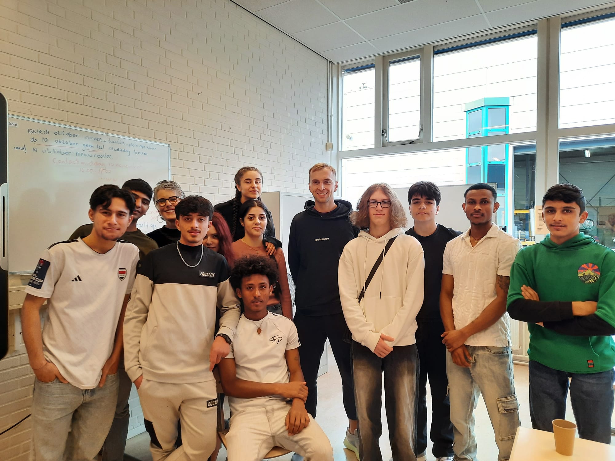 Stanislav met zijn klas