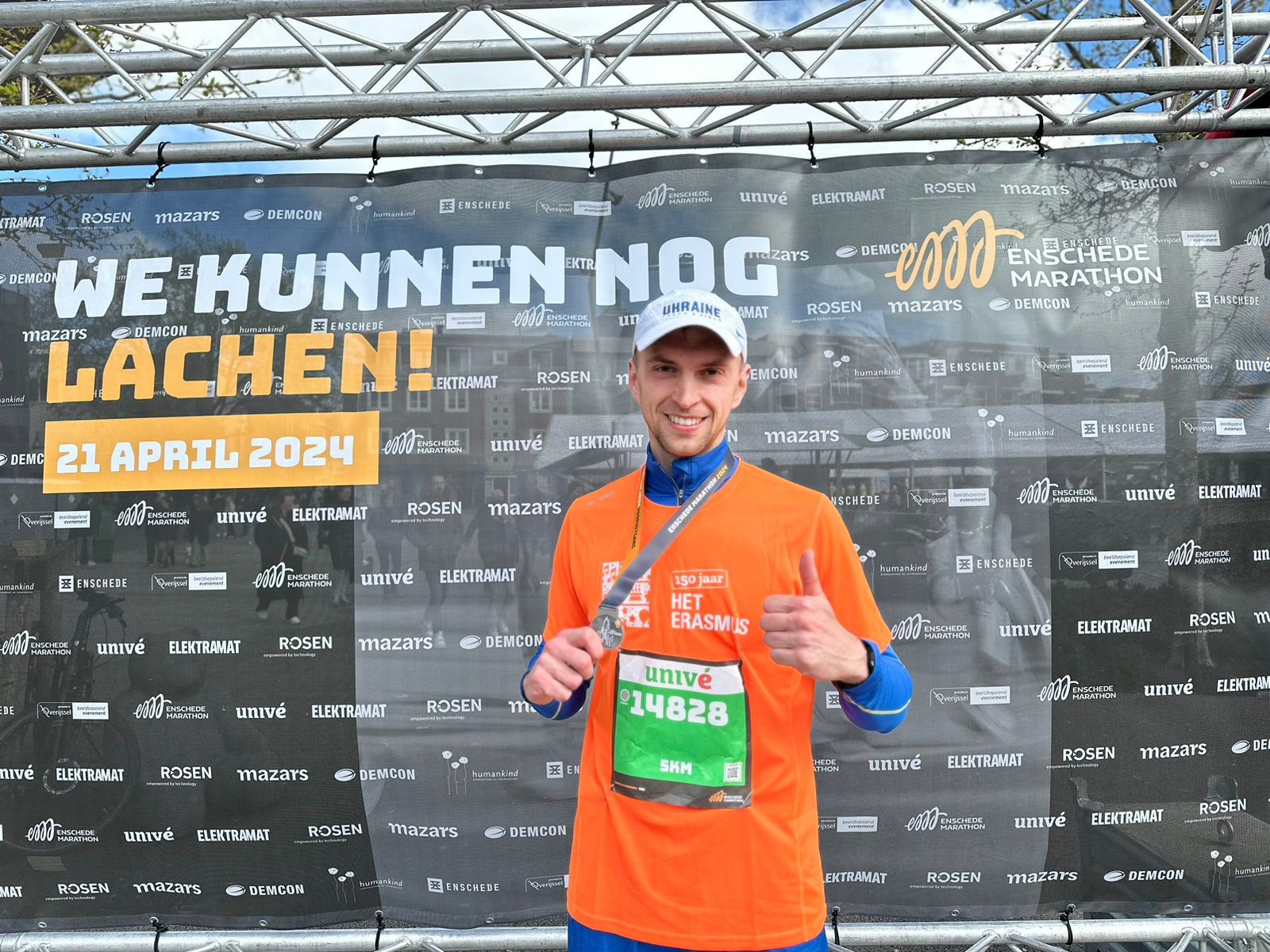 Stanislav Suddia bij de Enschede Marathon